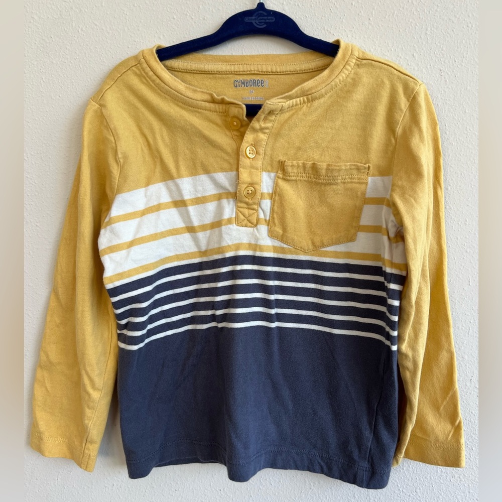Gymboree Toddler Henley Long Sleeve Shirt - size 3T